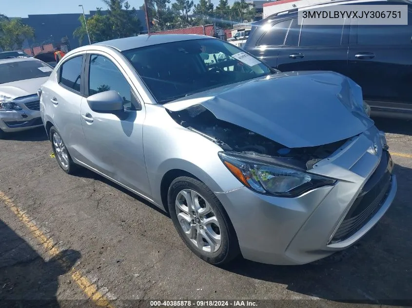 2018 Toyota Yaris Ia VIN: 3MYDLBYVXJY306751 Lot: 40385878