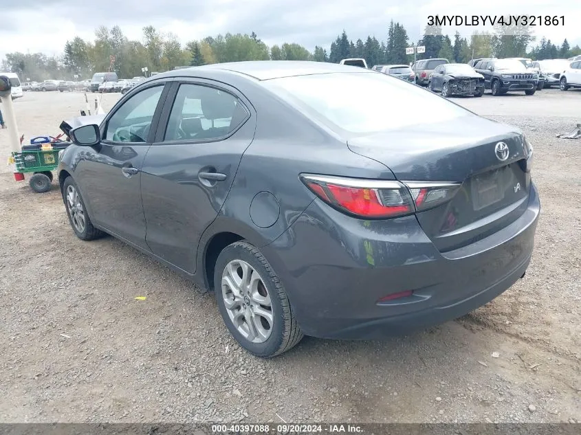 2018 Toyota Yaris Ia VIN: 3MYDLBYV4JY321861 Lot: 40397088