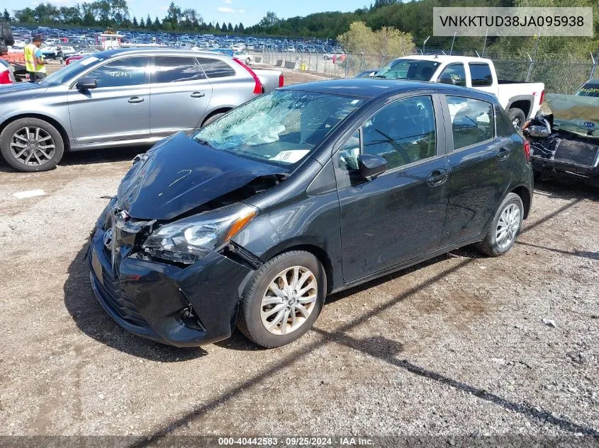 2018 Toyota Yaris Le VIN: VNKKTUD38JA095938 Lot: 40442583