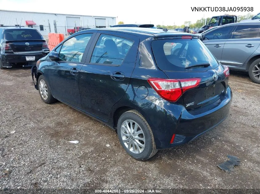 2018 Toyota Yaris Le VIN: VNKKTUD38JA095938 Lot: 40442583