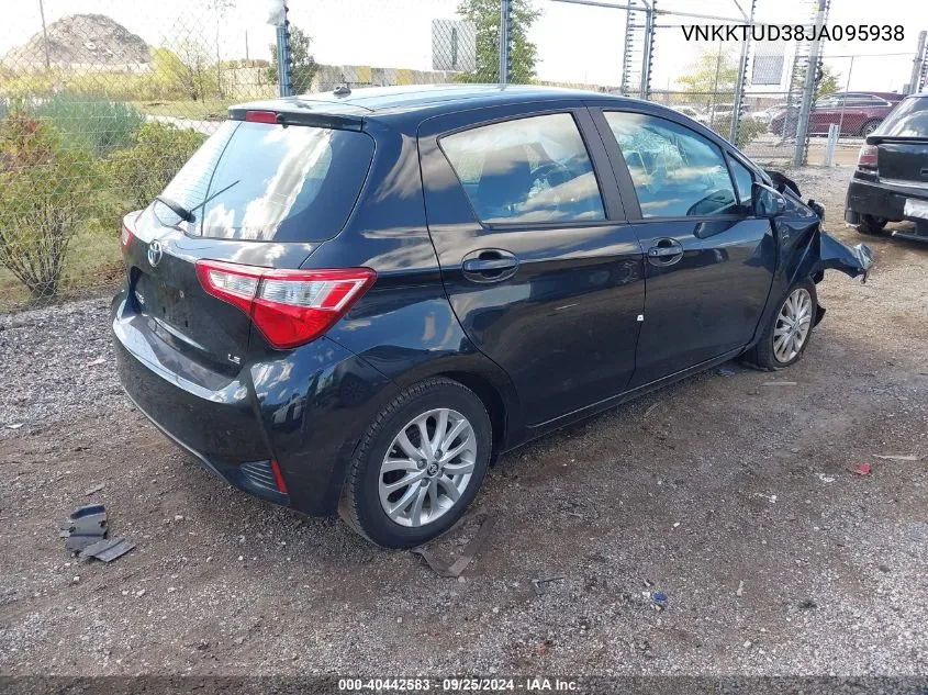 2018 Toyota Yaris Le VIN: VNKKTUD38JA095938 Lot: 40442583