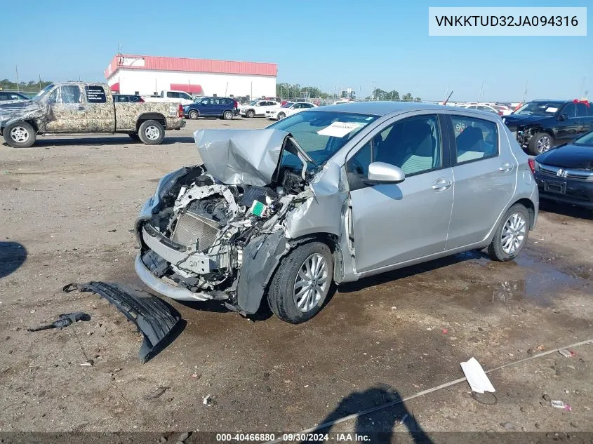 VNKKTUD32JA094316 2018 Toyota Yaris L/Le/Se