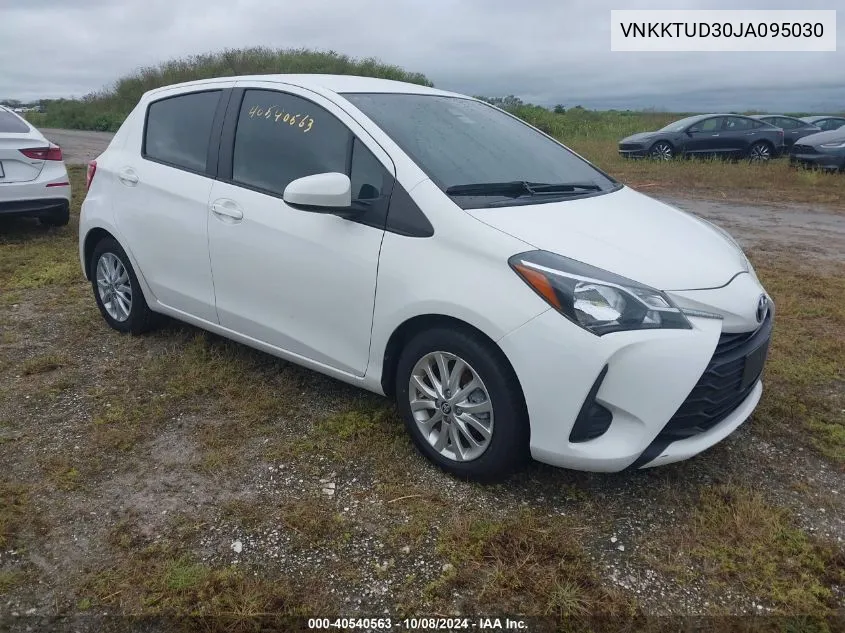 2018 Toyota Yaris L/Le/Se VIN: VNKKTUD30JA095030 Lot: 40540563