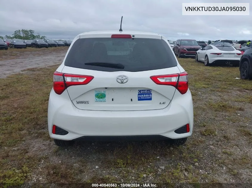 2018 Toyota Yaris L/Le/Se VIN: VNKKTUD30JA095030 Lot: 40540563