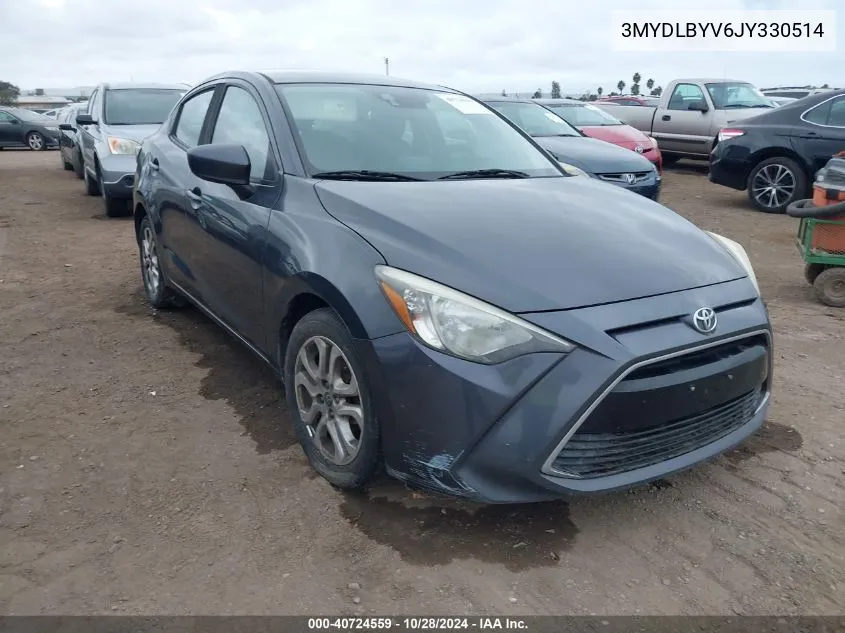 3MYDLBYV6JY330514 2018 Toyota Yaris Ia