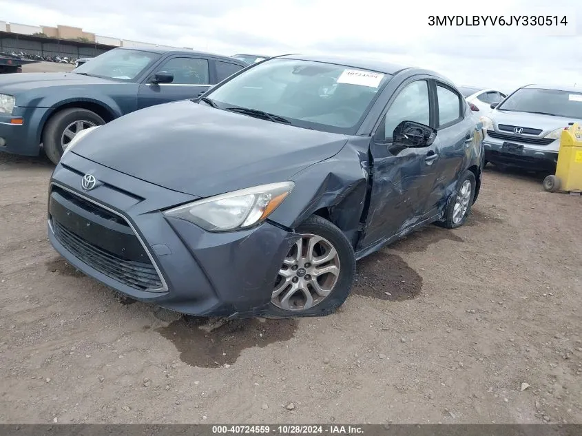 3MYDLBYV6JY330514 2018 Toyota Yaris Ia