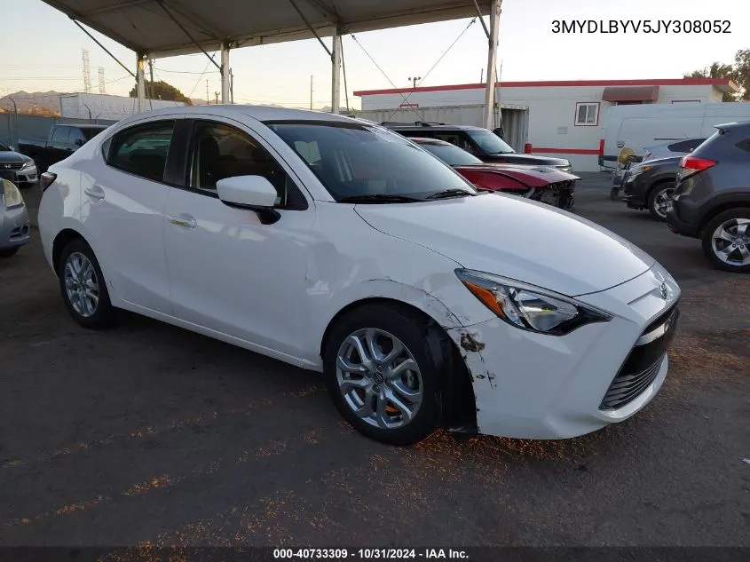 2018 Toyota Yaris Ia VIN: 3MYDLBYV5JY308052 Lot: 40733309