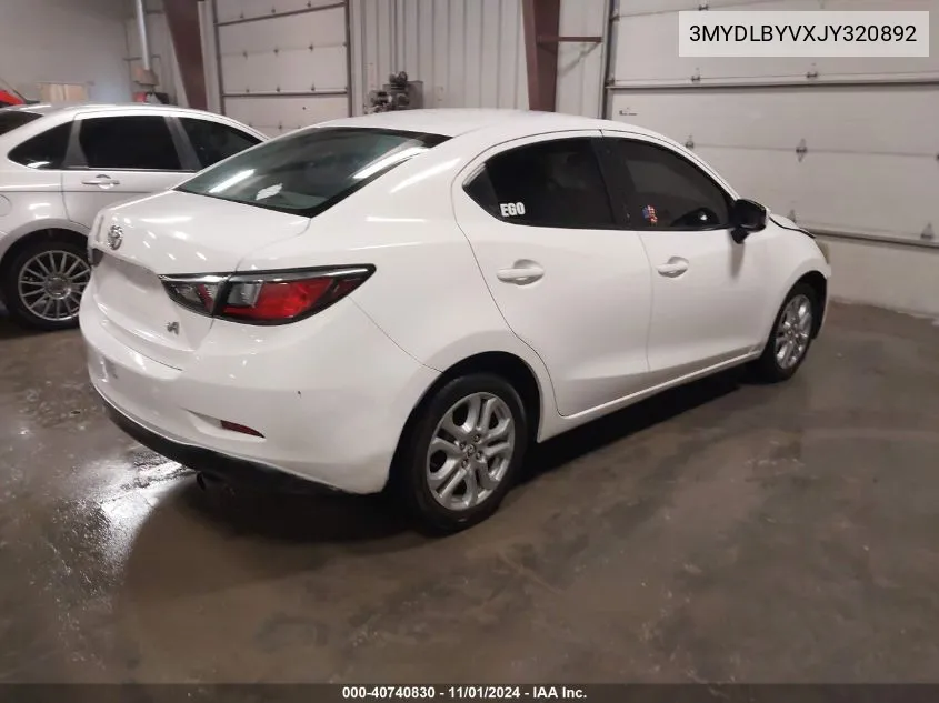 3MYDLBYVXJY320892 2018 Toyota Yaris Ia