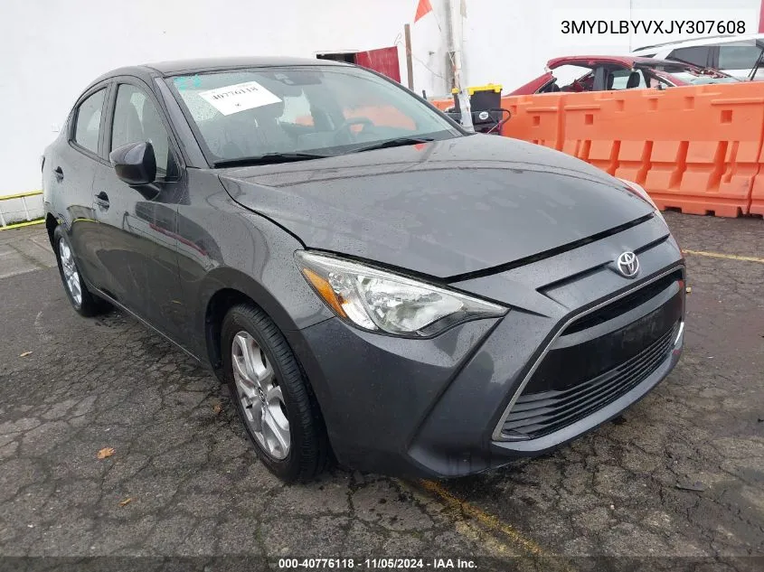 2018 Toyota Yaris Ia VIN: 3MYDLBYVXJY307608 Lot: 40776118