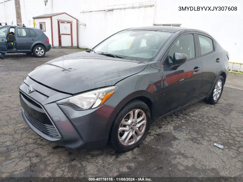 2018 Toyota Yaris Ia VIN: 3MYDLBYVXJY307608 Lot: 40776118