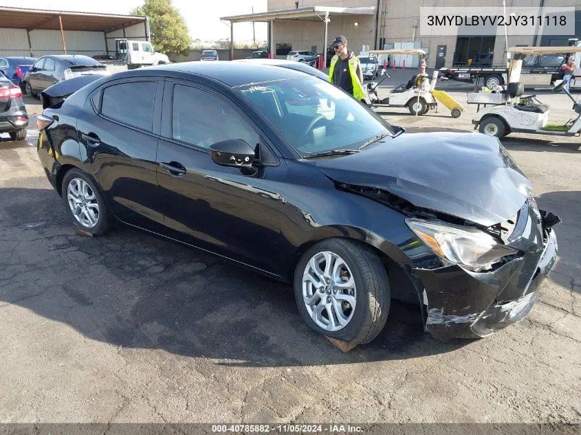 2018 Toyota Yaris Ia VIN: 3MYDLBYV2JY311118 Lot: 40785882