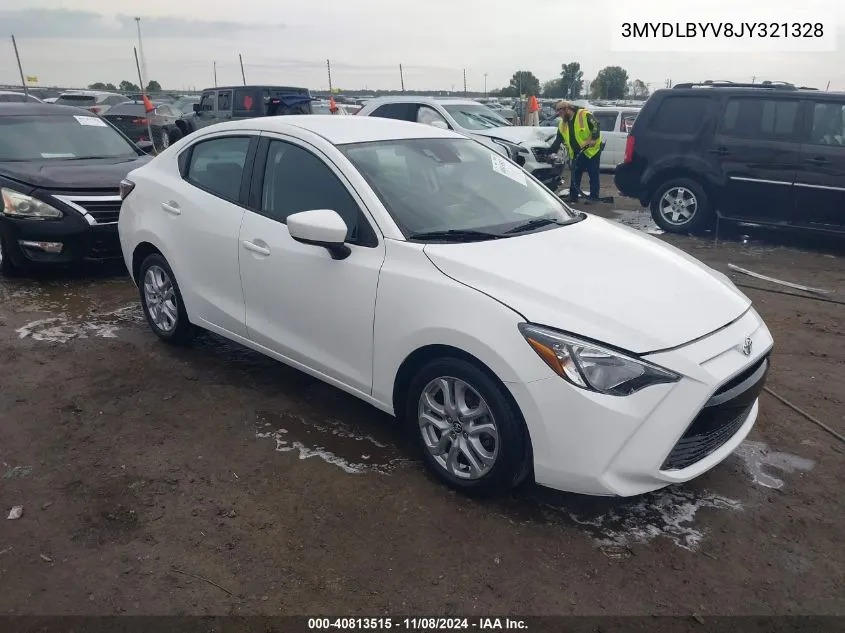 2018 Toyota Yaris Ia VIN: 3MYDLBYV8JY321328 Lot: 40813515