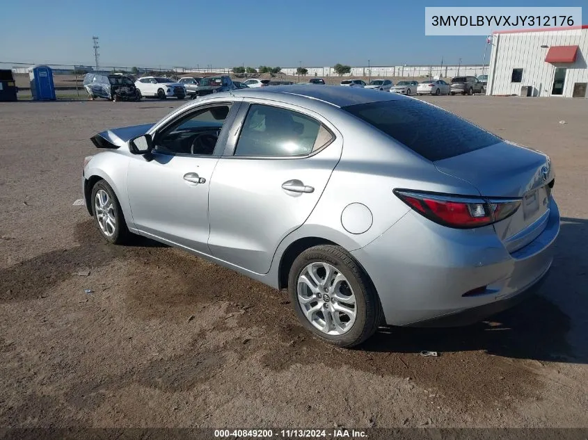 3MYDLBYVXJY312176 2018 Toyota Yaris Ia