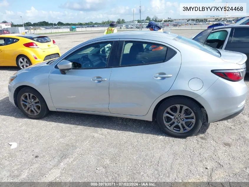 3MYDLBYV7KY524468 2019 Toyota Yaris Le