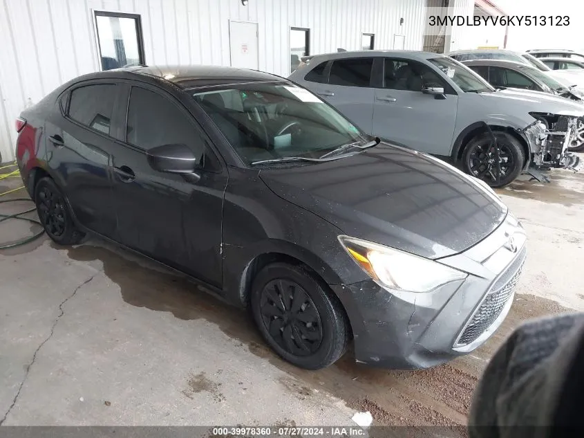 2019 Toyota Yaris L VIN: 3MYDLBYV6KY513123 Lot: 39978360