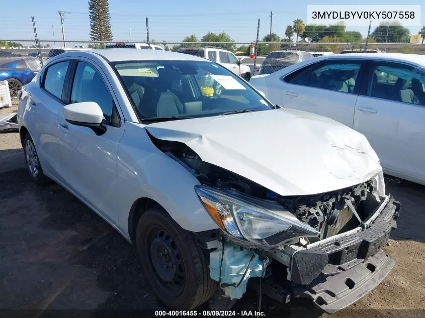 3MYDLBYV0KY507558 2019 Toyota Yaris L