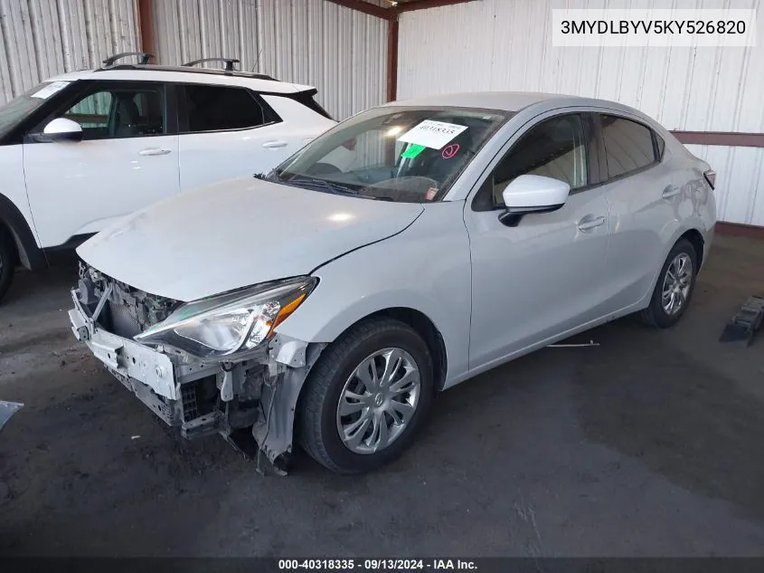 3MYDLBYV5KY526820 2019 Toyota Yaris L/Le/Xle