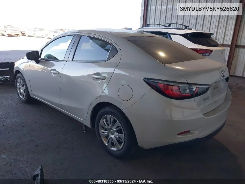 3MYDLBYV5KY526820 2019 Toyota Yaris L/Le/Xle