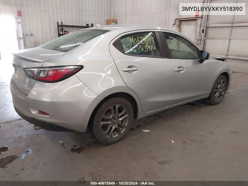 2019 Toyota Yaris Le VIN: 3MYDLBYVXKY518390 Lot: 40675549