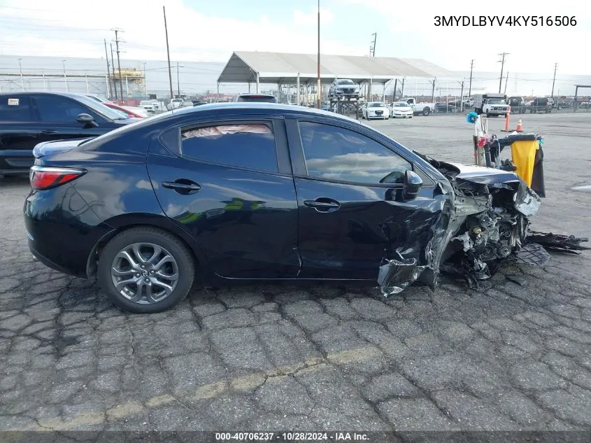 2019 Toyota Yaris Le VIN: 3MYDLBYV4KY516506 Lot: 40706237