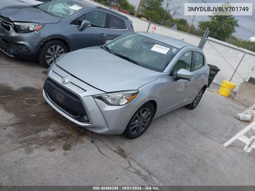 2020 Toyota Yaris Le/Xle VIN: 3MYDLBJV8LY701749 Lot: 40468349