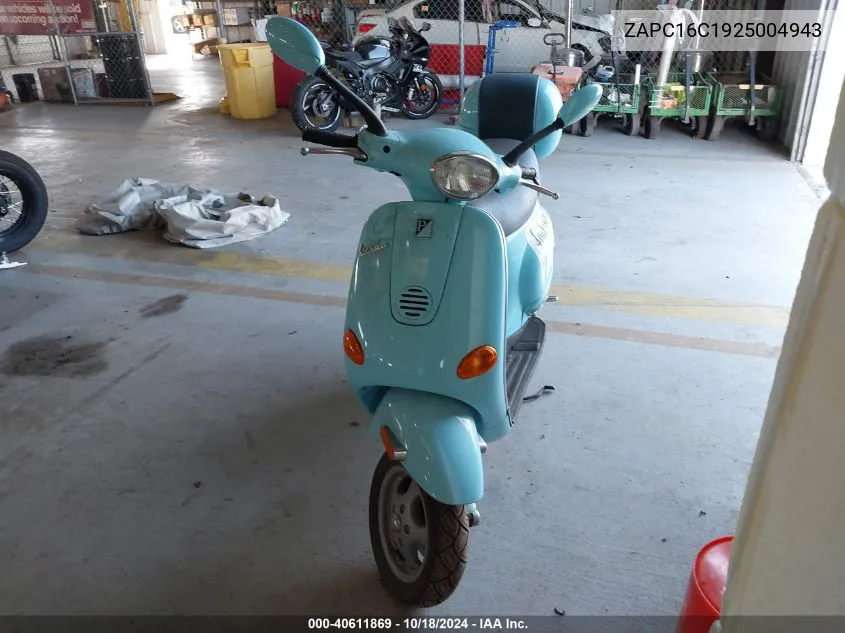 2002 Vespa C161C VIN: ZAPC16C1925004943 Lot: 40611869