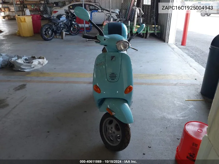 2002 Vespa C161C VIN: ZAPC16C1925004943 Lot: 40611869