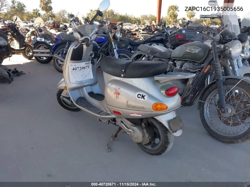 2003 Vespa C161C VIN: ZAPC16C1935005656 Lot: 40720671