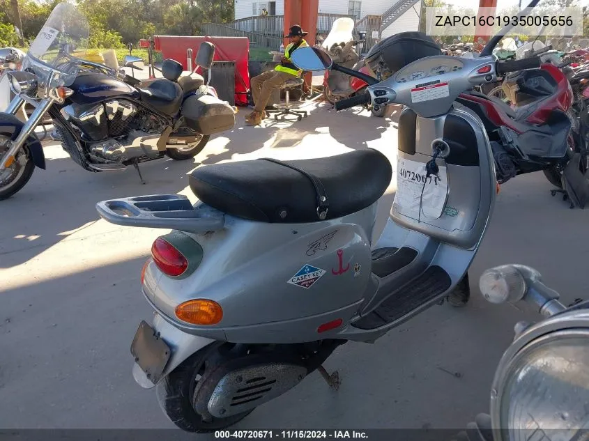 2003 Vespa C161C VIN: ZAPC16C1935005656 Lot: 40720671