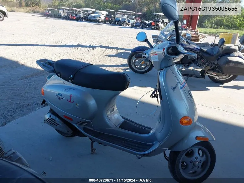 2003 Vespa C161C VIN: ZAPC16C1935005656 Lot: 40720671