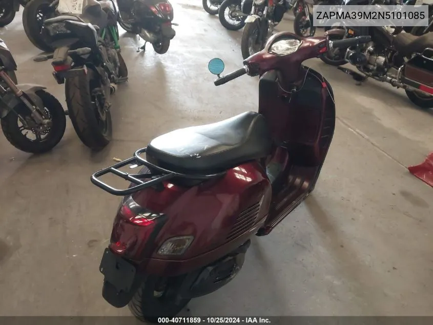 2022 Vespa Gts 300 Super VIN: ZAPMA39M2N5101085 Lot: 40711859