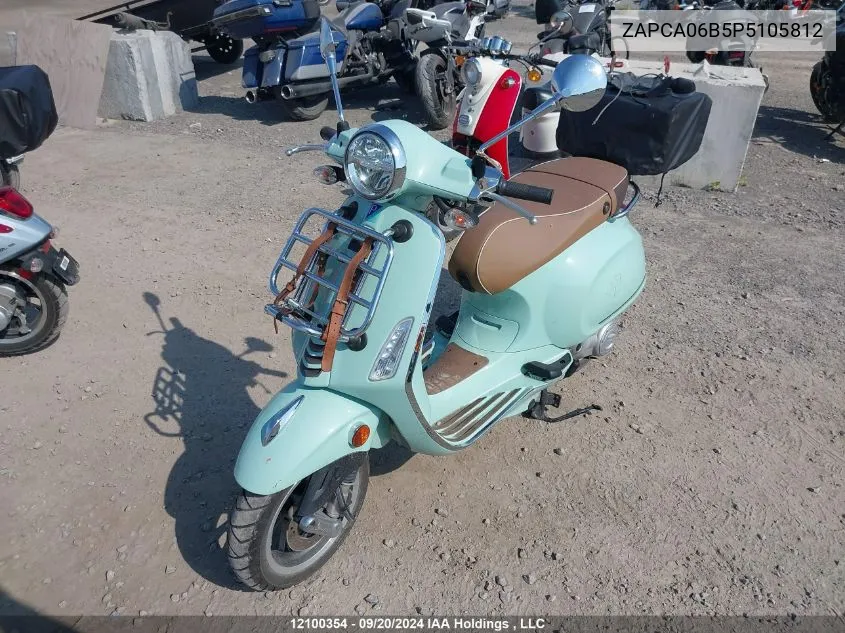 2023 Vespa Primavera/Sprint 50 VIN: ZAPCA06B5P5105812 Lot: 12100354