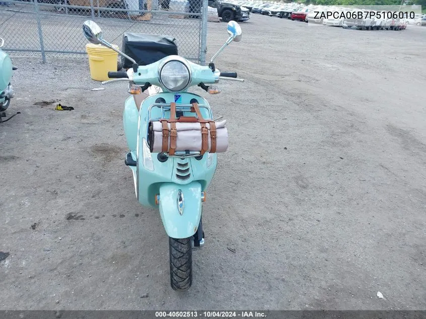 2023 Vespa Primavera/Sprint 50 VIN: ZAPCA06B7P5106010 Lot: 40502513