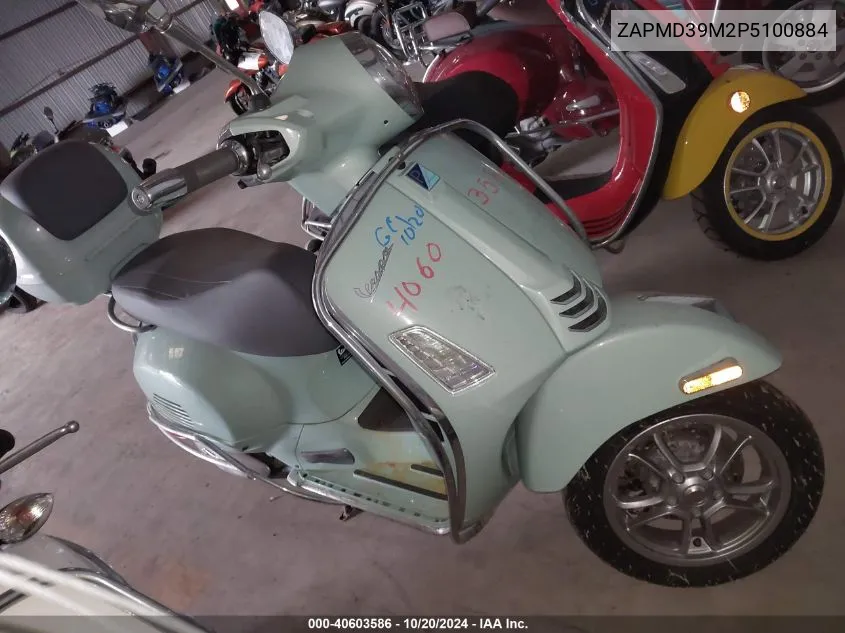 2023 Vespa Gts/Sei Giorni 300 VIN: ZAPMD39M2P5100884 Lot: 40603586