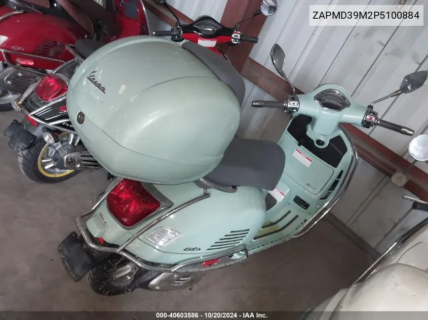 2023 Vespa Gts/Sei Giorni 300 VIN: ZAPMD39M2P5100884 Lot: 40603586