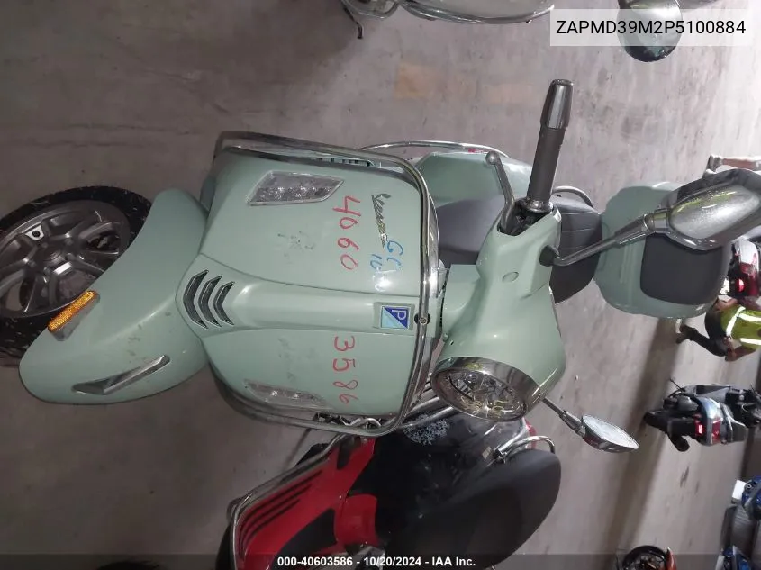 2023 Vespa Gts/Sei Giorni 300 VIN: ZAPMD39M2P5100884 Lot: 40603586