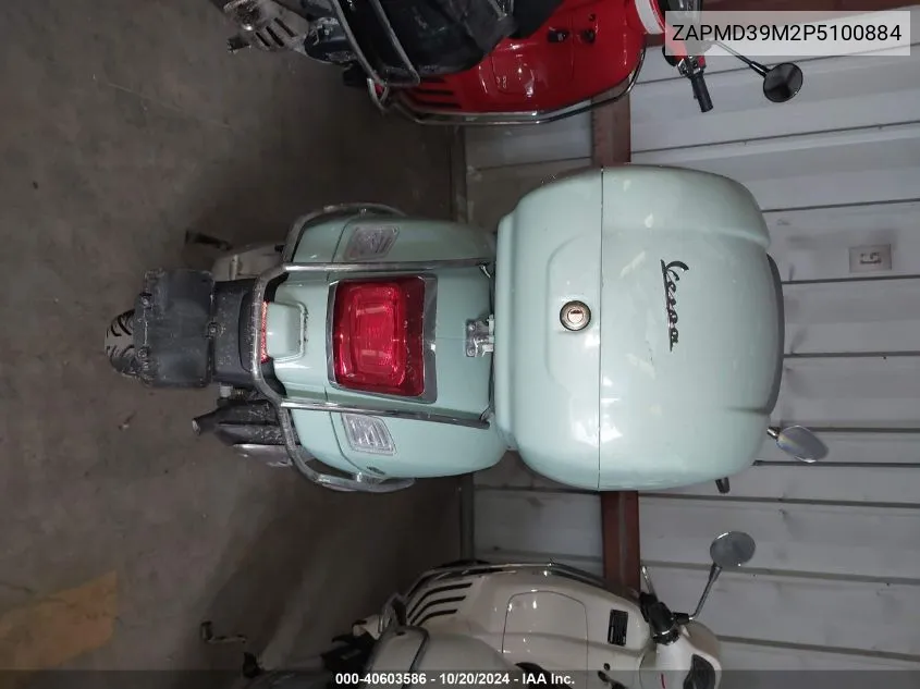 2023 Vespa Gts/Sei Giorni 300 VIN: ZAPMD39M2P5100884 Lot: 40603586