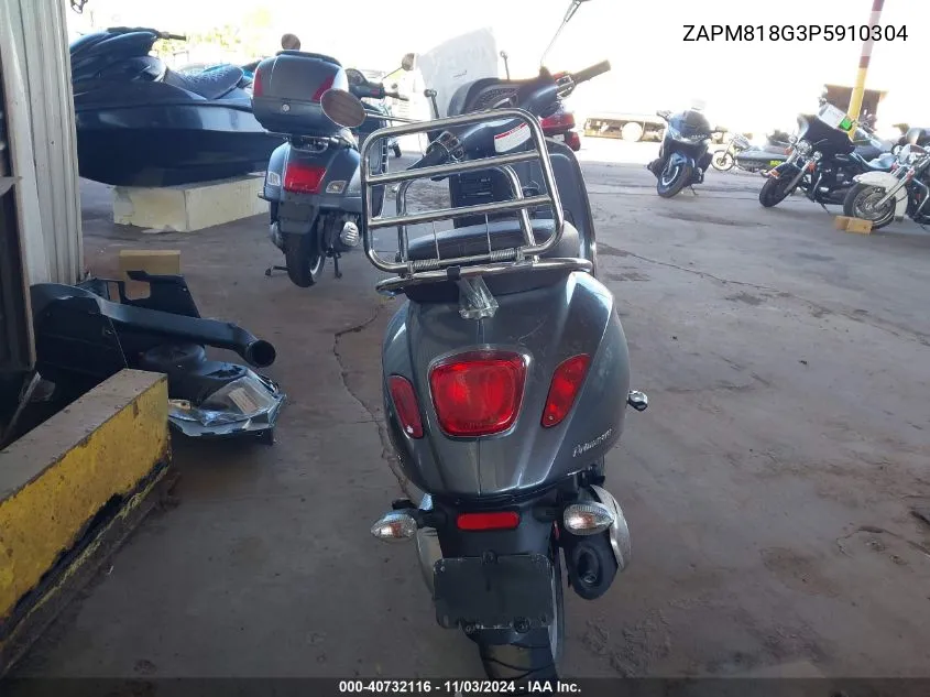 2023 Vespa Primavera/Sprint 150 VIN: ZAPM818G3P5910304 Lot: 40732116