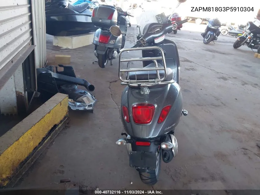 2023 Vespa Primavera/Sprint 150 VIN: ZAPM818G3P5910304 Lot: 40732116