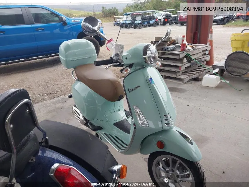 2023 Vespa Primavera/Sprint 150 VIN: ZAPM818G9P5908394 Lot: 40781965