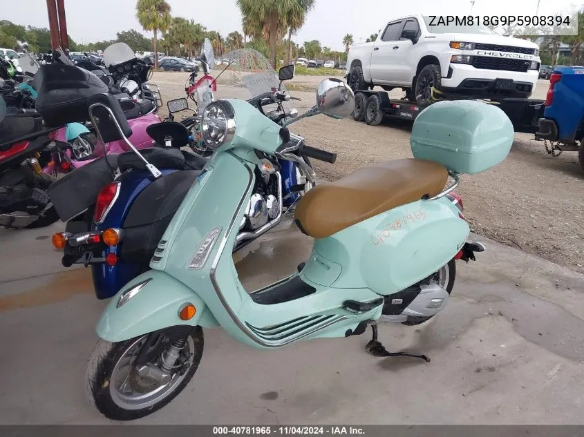 2023 Vespa Primavera/Sprint 150 VIN: ZAPM818G9P5908394 Lot: 40781965