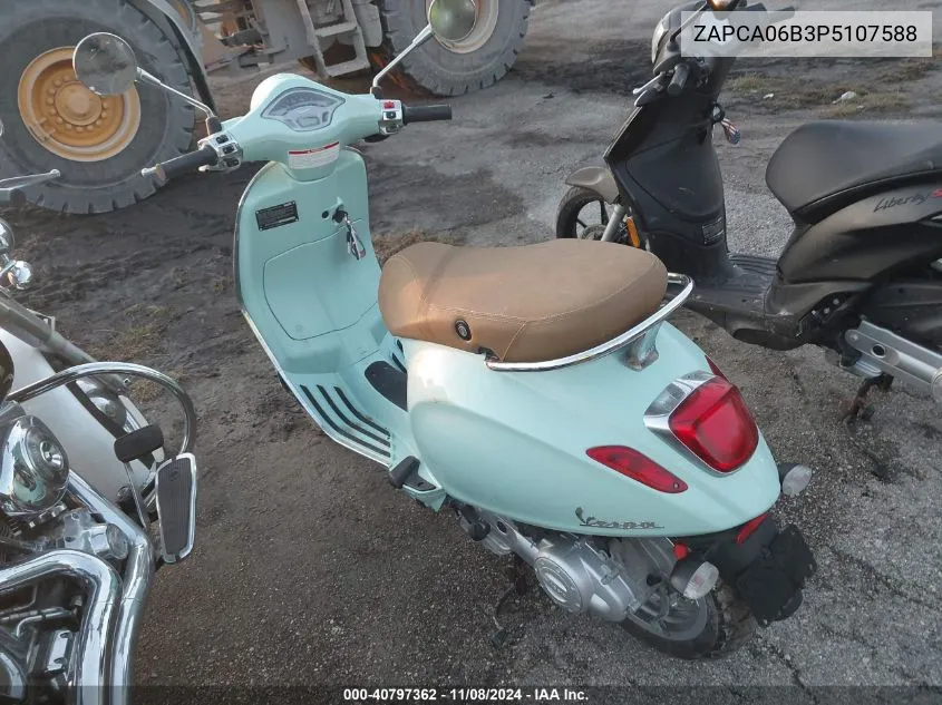 2023 Vespa Primavera/Sprint 50 VIN: ZAPCA06B3P5107588 Lot: 40797362