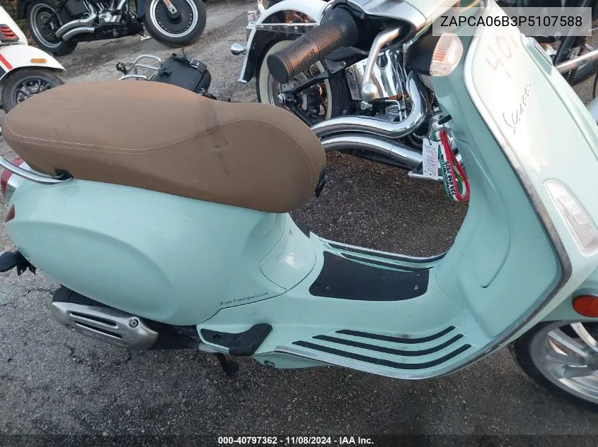 2023 Vespa Primavera/Sprint 50 VIN: ZAPCA06B3P5107588 Lot: 40797362