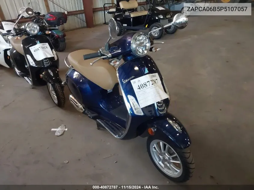 2023 Vespa Primavera/Sprint 50 VIN: ZAPCA06B5P5107057 Lot: 40872787