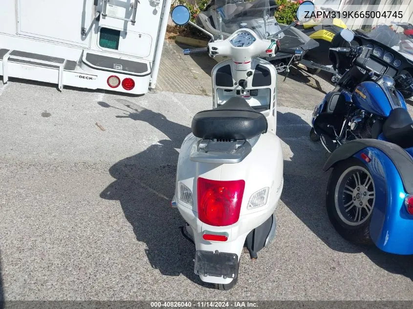 2006 Vespa Granturismo 200 VIN: ZAPM319K665004745 Lot: 40826040