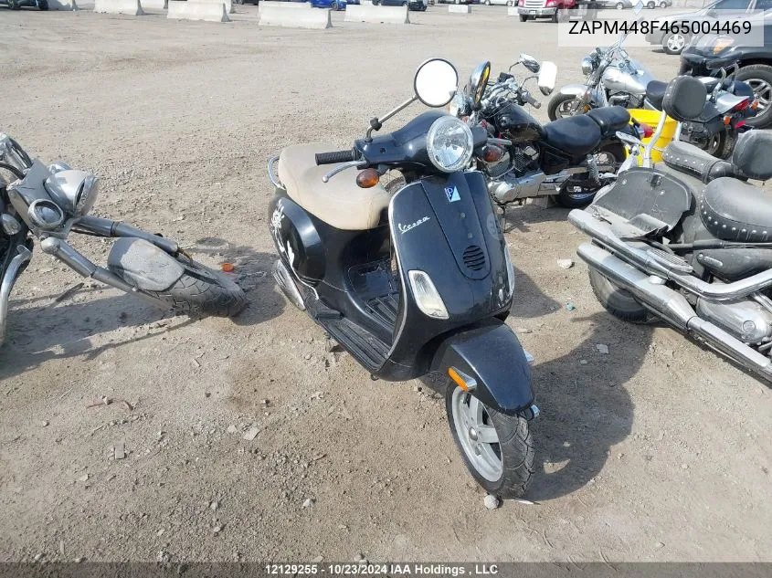 2006 Vespa Lx 150 VIN: ZAPM448F465004469 Lot: 12129255