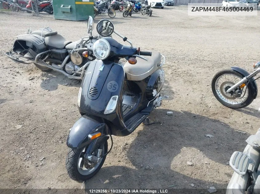 2006 Vespa Lx 150 VIN: ZAPM448F465004469 Lot: 12129255