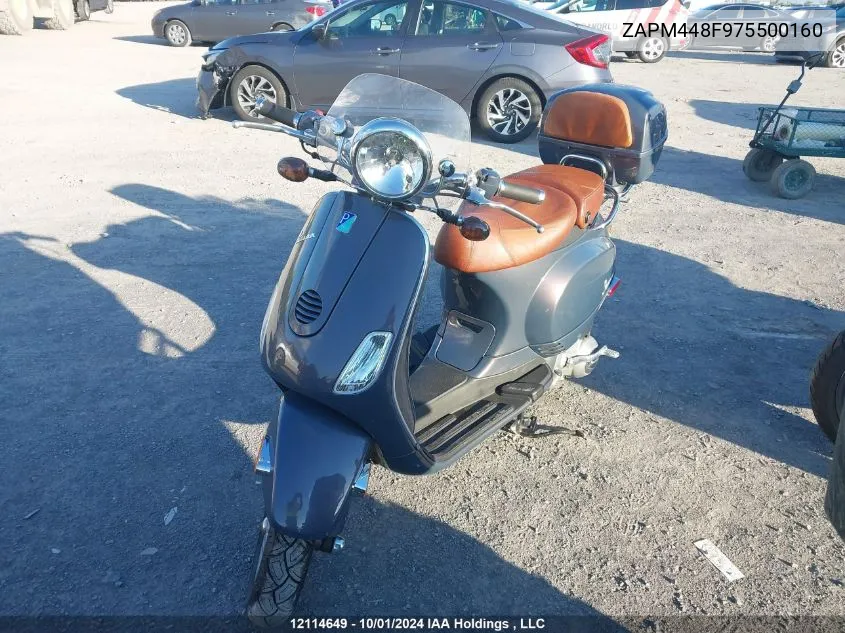 2007 Vespa Lx 150 VIN: ZAPM448F975500160 Lot: 12114649