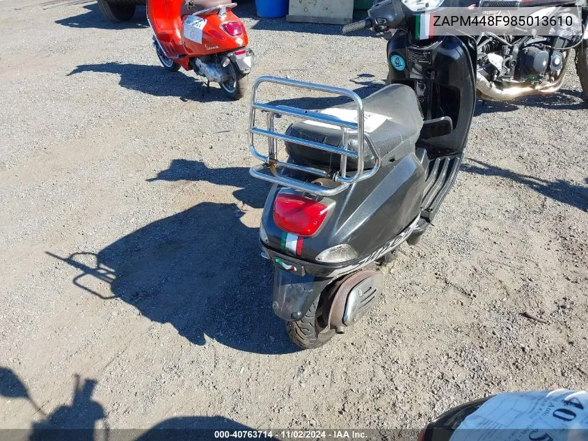 2008 Vespa Lx 150 VIN: ZAPM448F985013610 Lot: 40763714