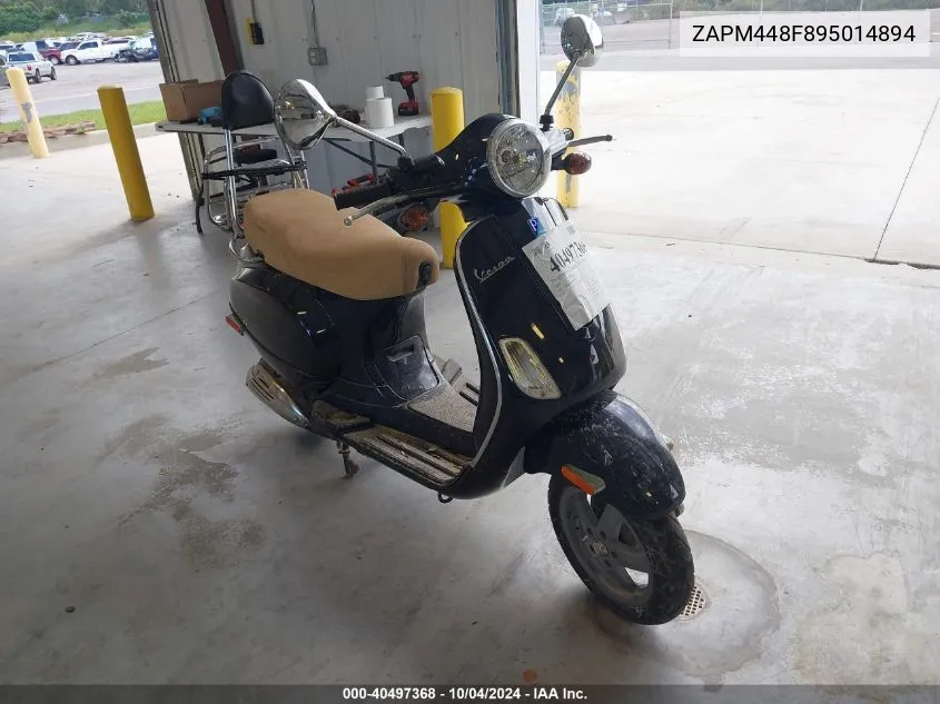 2009 Vespa Lx 150 VIN: ZAPM448F895014894 Lot: 40497368